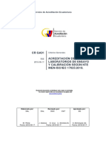 CR GA01 R05 Criterios Generales Acreditación de Laboratorios de Ensayo y Calibración Segun NTE INEN ISO IEC 17025 2018