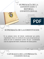 Supremacía y Reforma Constitucional