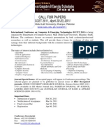 CFP - Iccet 2011