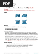 Lab - Initialize and Reload A Router and Switch - ILM