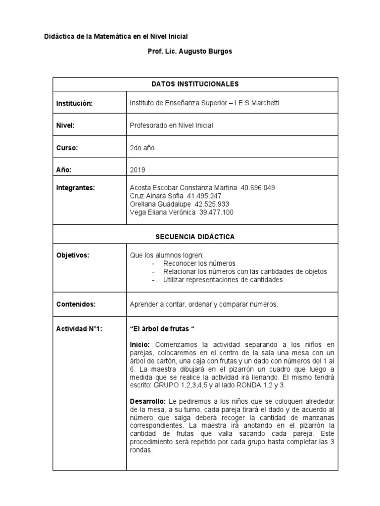 Didáctica de La Matemática en El Nivel Inicial Medida | PDF | Ruleta ...