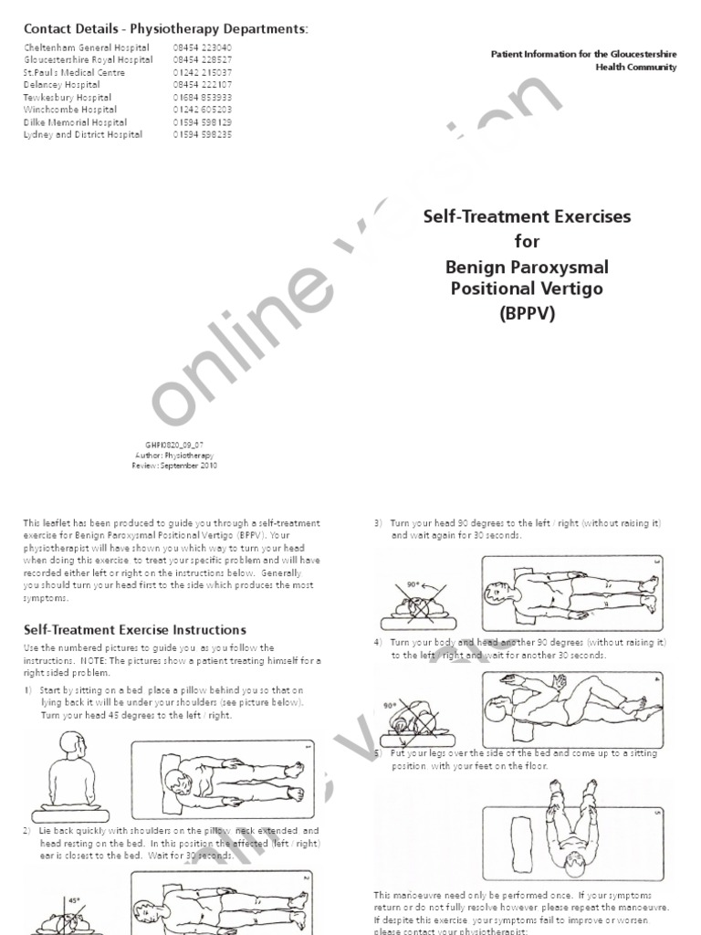 Patient Instructions for Half Somersault for right-sided BPPV, image size:768x1024