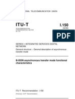 Itu-T: B-ISDN Asynchronous Transfer Mode Functional Characteristics