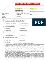 SOAL PTS Kelas 4 Tema 7