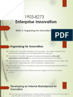 MBIE 8273 - Enterprise Innovation - Week5