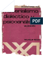 Wilhelm Reich - Materialismo Dialectico y Psicoanalisis
