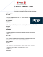 Taller sobre ética y moral: cuestionario y respuestas