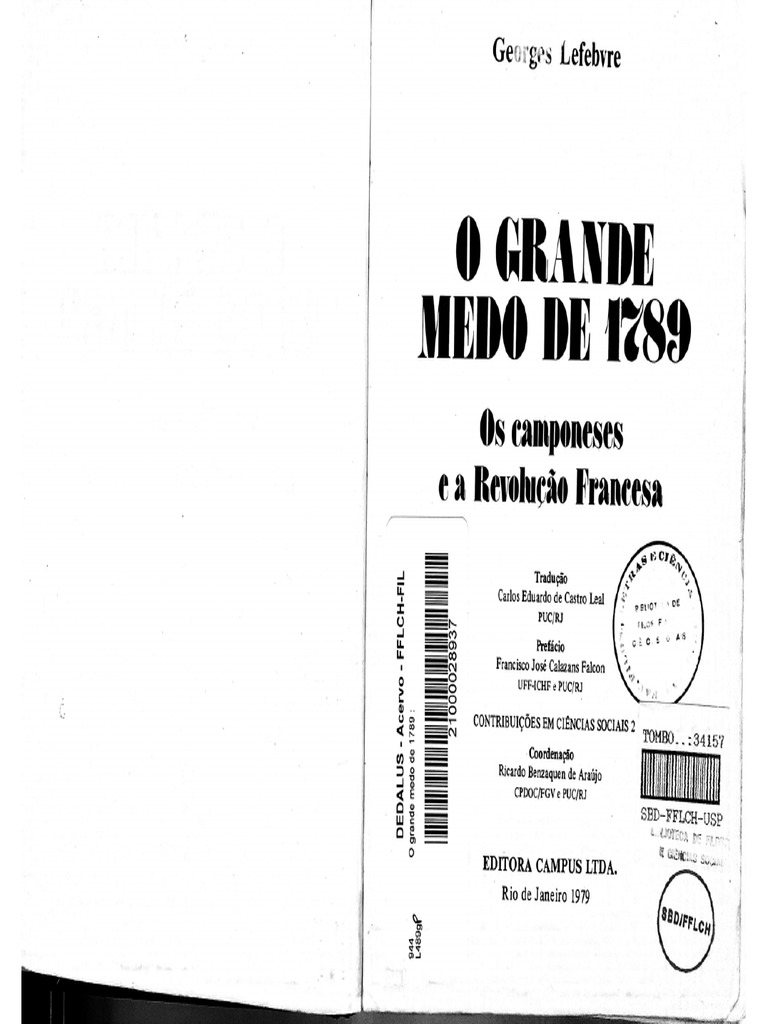 Aula 02.1. LEFEBVRE, O Grande Medo de 1789 PDF