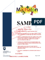 Sample: !!CAUTION!! This Is Only A Sample Paper