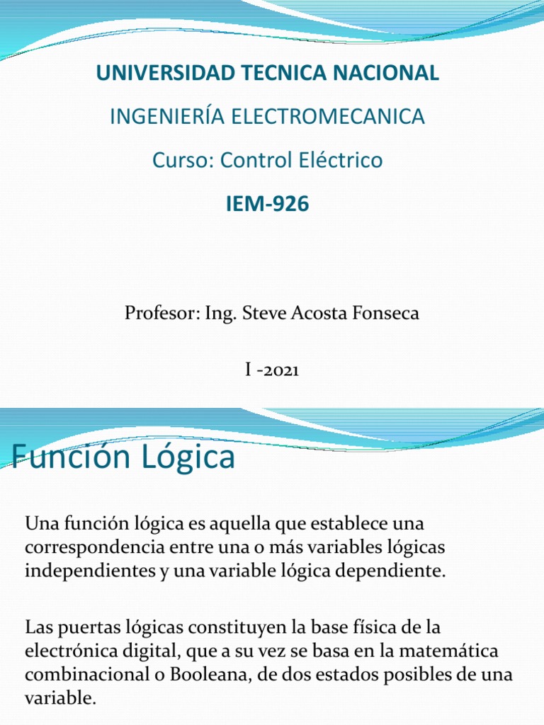 Análisis y simplificación de funciones lógicas mediante tablas de la