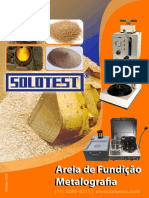 Determinação de propriedades de areia de fundição