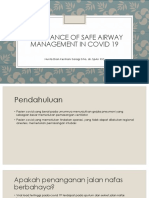 Importance of Safe Airway Management in COVID 