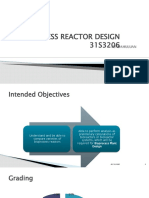 Bioprocess Reactor Design 31S3206: Pendahuluan