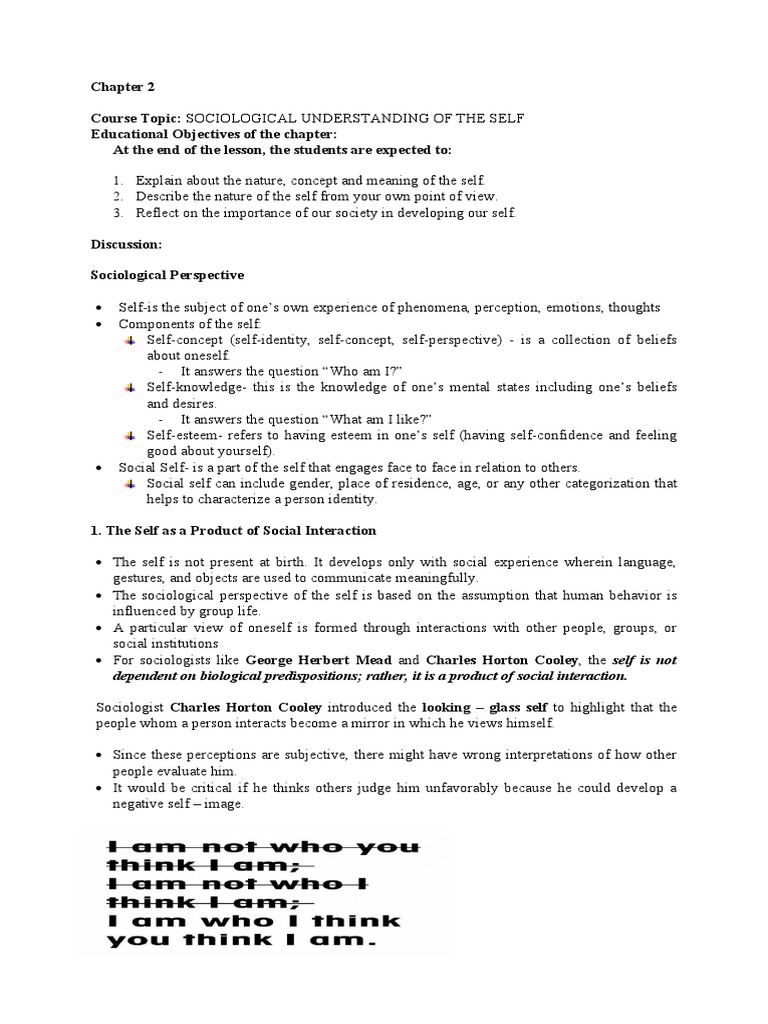 Sociological Perspectives on Self-Identity | PDF | Self Concept | Self