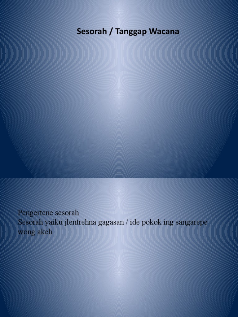 Sesorah