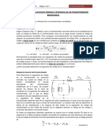 Actividad 7 REGULACION Y EFICIENCIA DE UN TRANSFORMADOR MONOFASICO