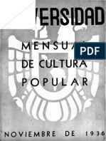 Revista de La Universidad Noviembre-1936