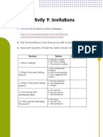 Invitation Dialogue Comprehension