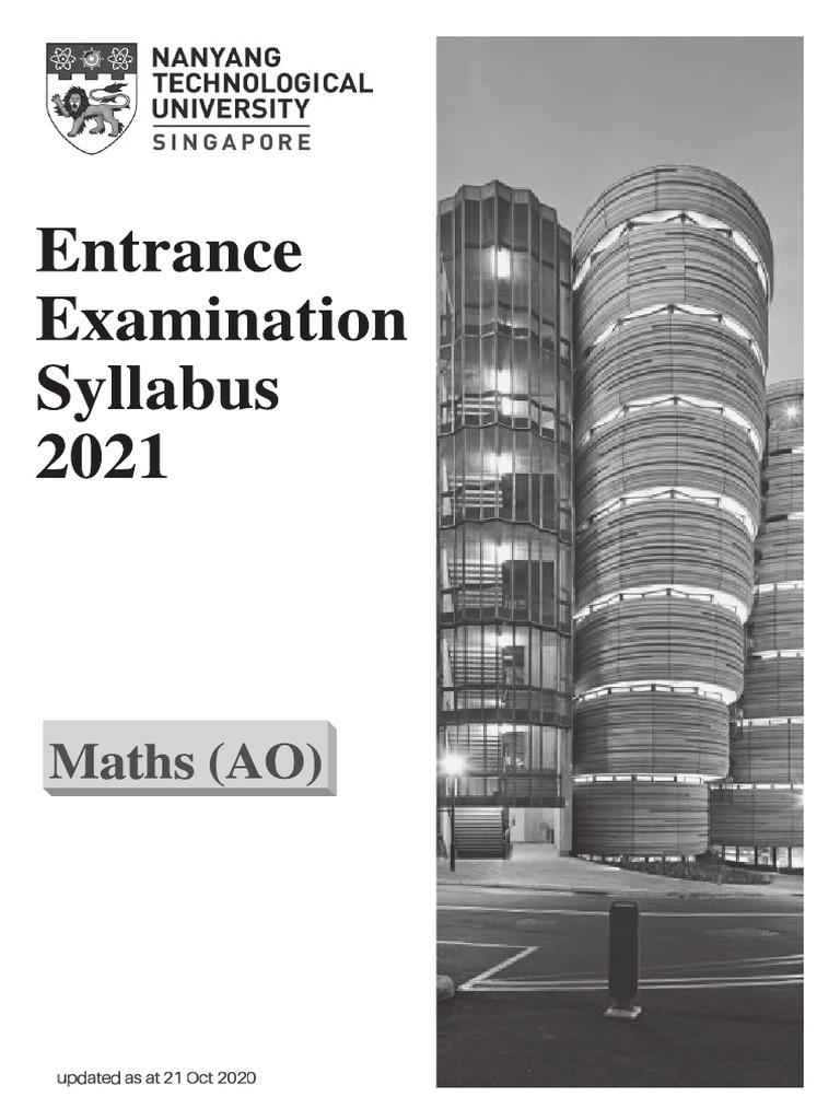A-Level Additional Mathematics Syllabus 2021 | PDF | Derivative ...