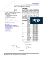 TL08xx FET-Input Operational Amplifiers: 1 Features 3 Description