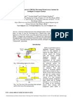 Design and Analysis of A 5.88Ghz Microstrip Phased Array Antenna For Intelligent Transport Systems