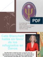 Cate Blanchett habla en favor de los refugiados