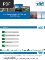 AGC Implementation in NTPC and Its JV Stations: Os-Siis Department