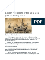 Lesson 1 Raiders of The Sulu Sea