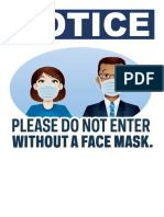 face mask sign
