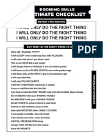 Ultimate Checklist: I Will Only Do The Right Thing I Will Only Do The Right Thing I Will Only Do The Right Thing
