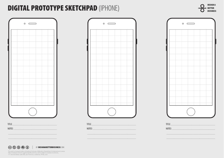 iPhone Digital Prototype Sketchpad | PDF