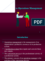 Introduction To Operations Management