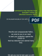 ORATIO IMPERATA FOR PROTECTION AGAINST COVID-19