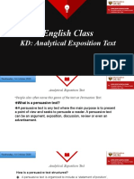English Class: KD: Analytical Exposition Text