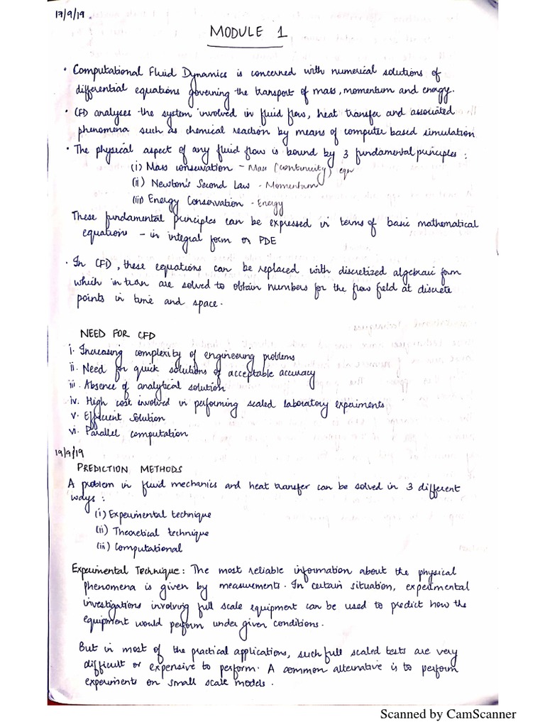 CFD Aparna's Notes | PDF