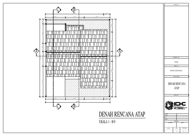 02.denah Rencana Atap | PDF