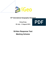 WRT Marking Scheme 2019 IGeo Hong Kong
