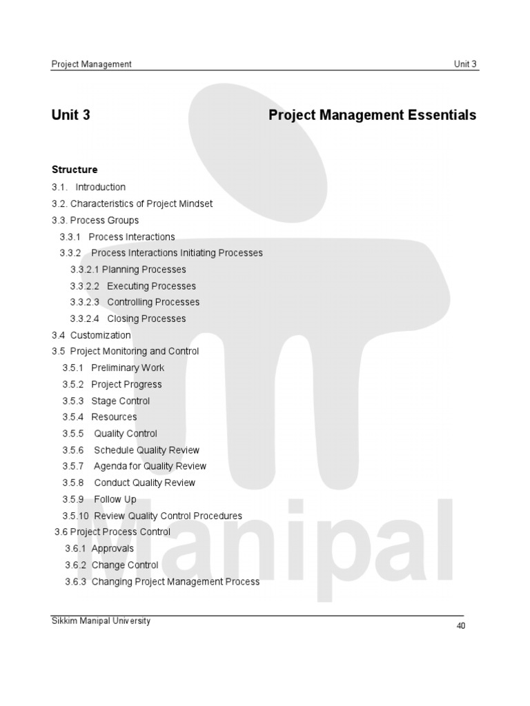 Project Management Essentials | PDF | Project Management | Cognition
