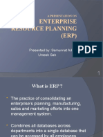 Enterprise Resource Planning (ERP) : Presented By: Samunnat Adhikari Umesh Sah