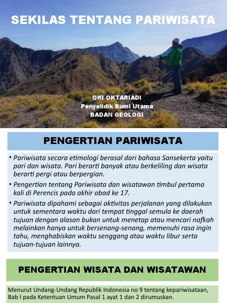 Pariwisata Dan Geowisata | PDF