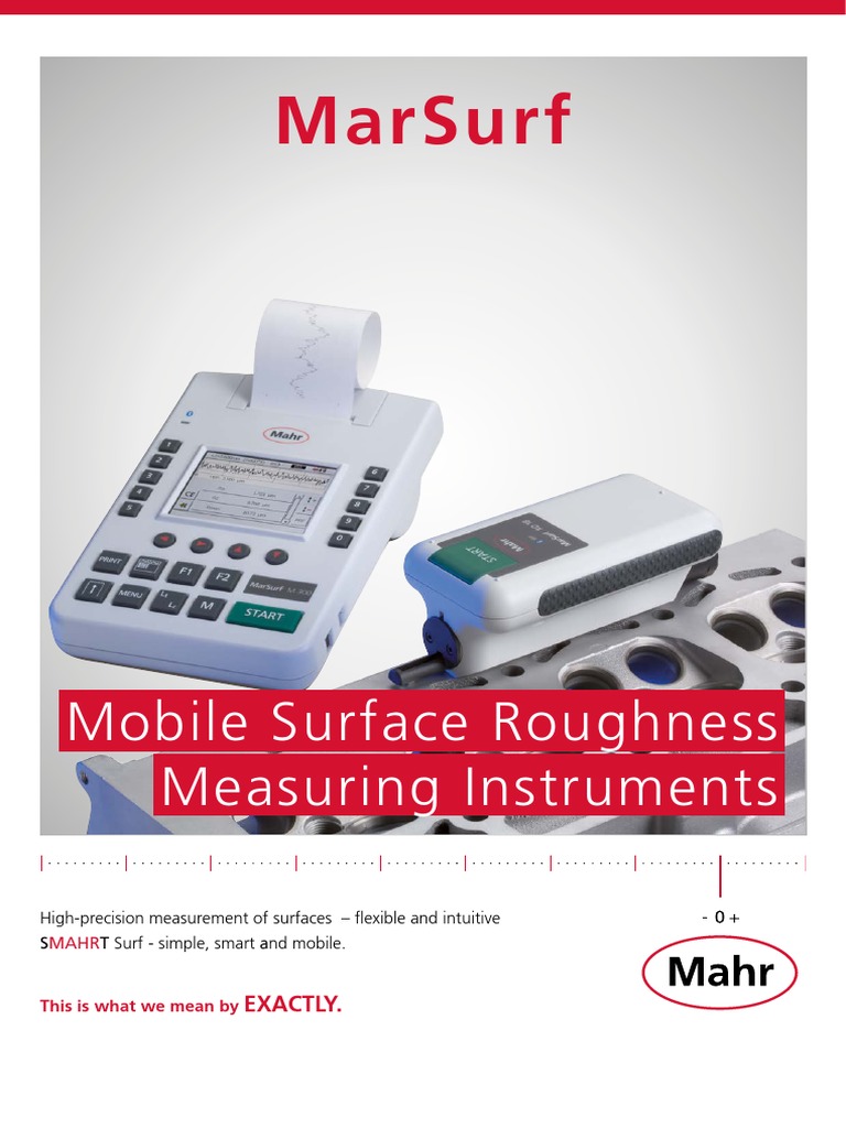 Marsurf: Mobile Surface Roughness Measuring Instruments | PDF | Surface ...