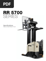 Crown rr5000 Spec Sheet | PDF | Elevator | Electric Motor
