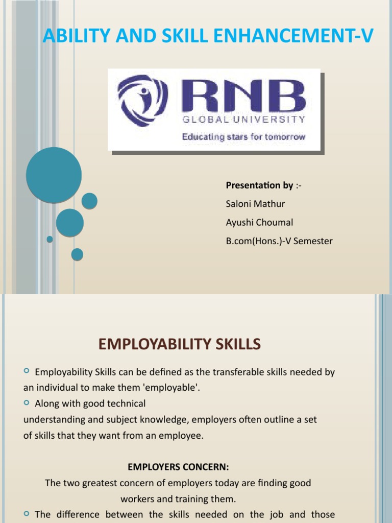Enhancing Employability Skills for TCS | PDF | Business | Economies