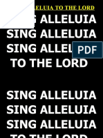 Sing Alleluia Sing Alleluia Sing Alleluia To The Lord