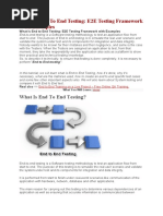 What Is End To End Testing