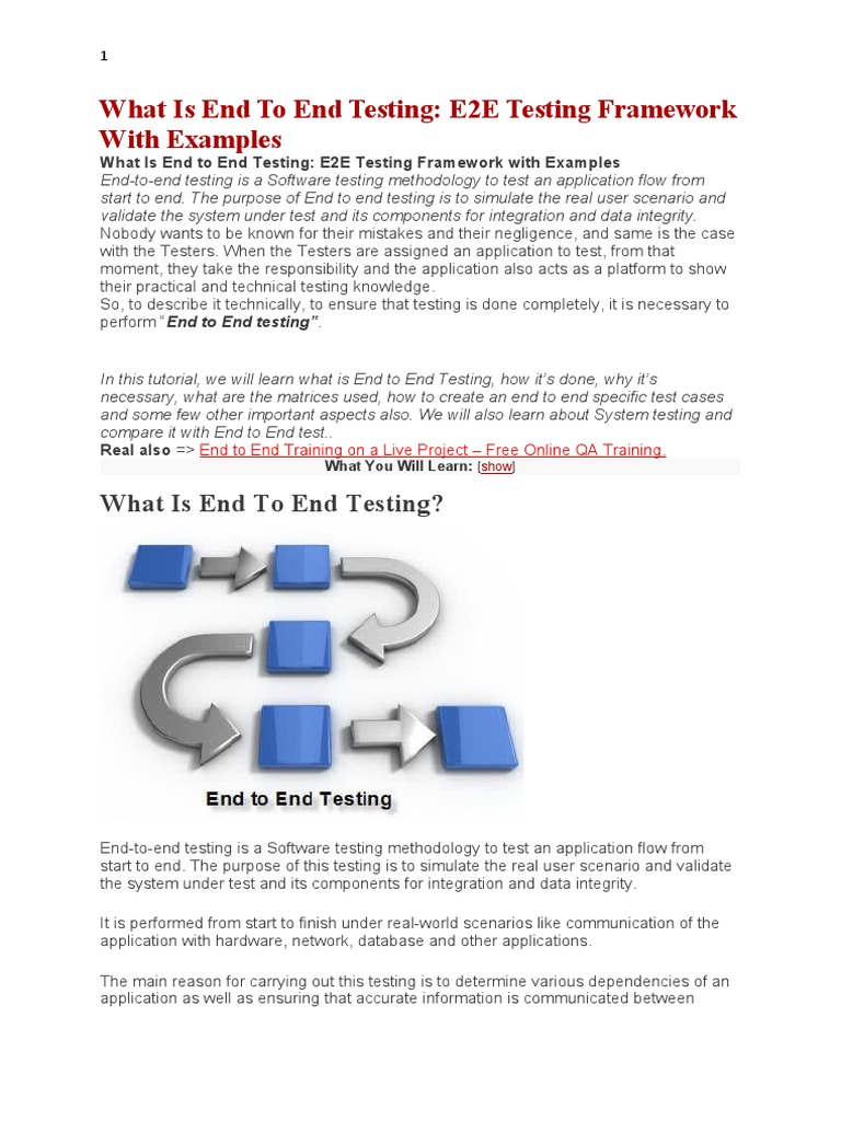 What Is End To End Testing | PDF | Software Testing | Gmail