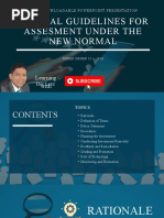 Assessment Guidelines Under the New Normal Powerpoint PResentation