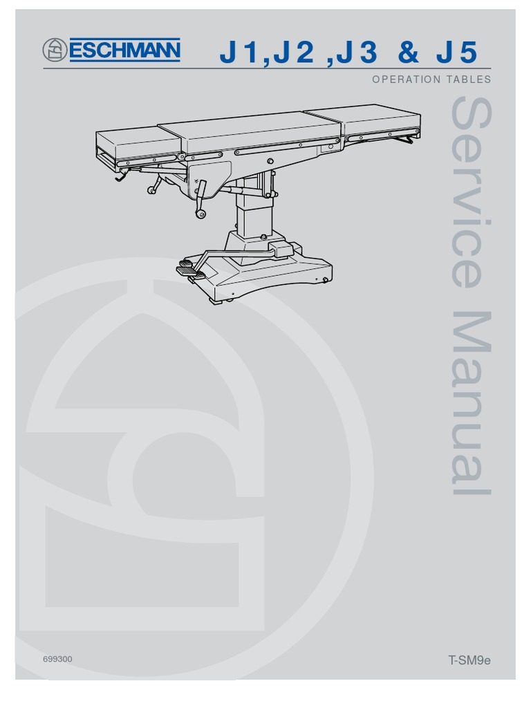 OPERATION TABLE Service - Manual | PDF | Nut (Hardware) | Screw