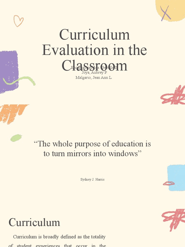 Curriculum Evaluation in the Classroom | PDF | Curriculum | Evaluation