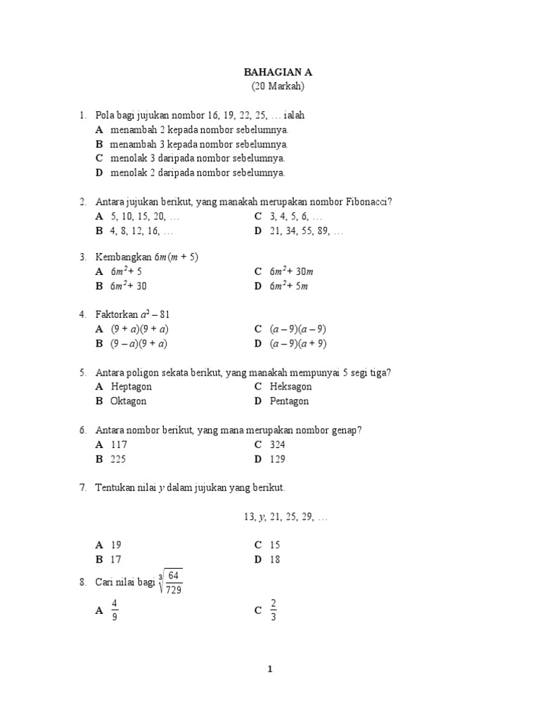 SOALAN | PDF